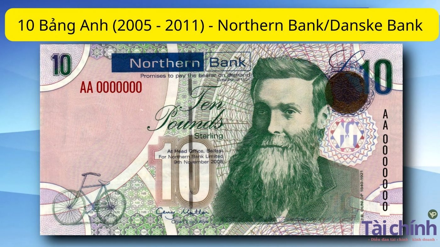 10 Bảng Anh (2005 - 2011) - Northern BankDanske Bank