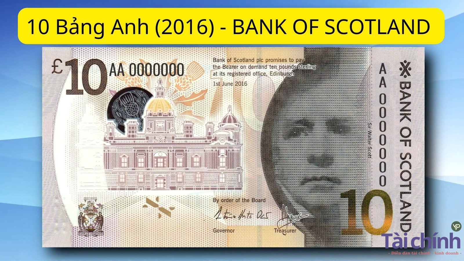 10 Bảng Anh (2016) - BANK OF SCOTLAND