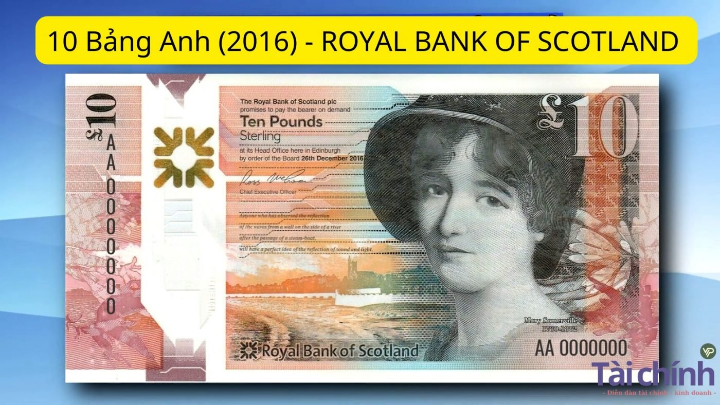 10 Bảng Anh (2016) - ROYAL BANK OF SCOTLAND