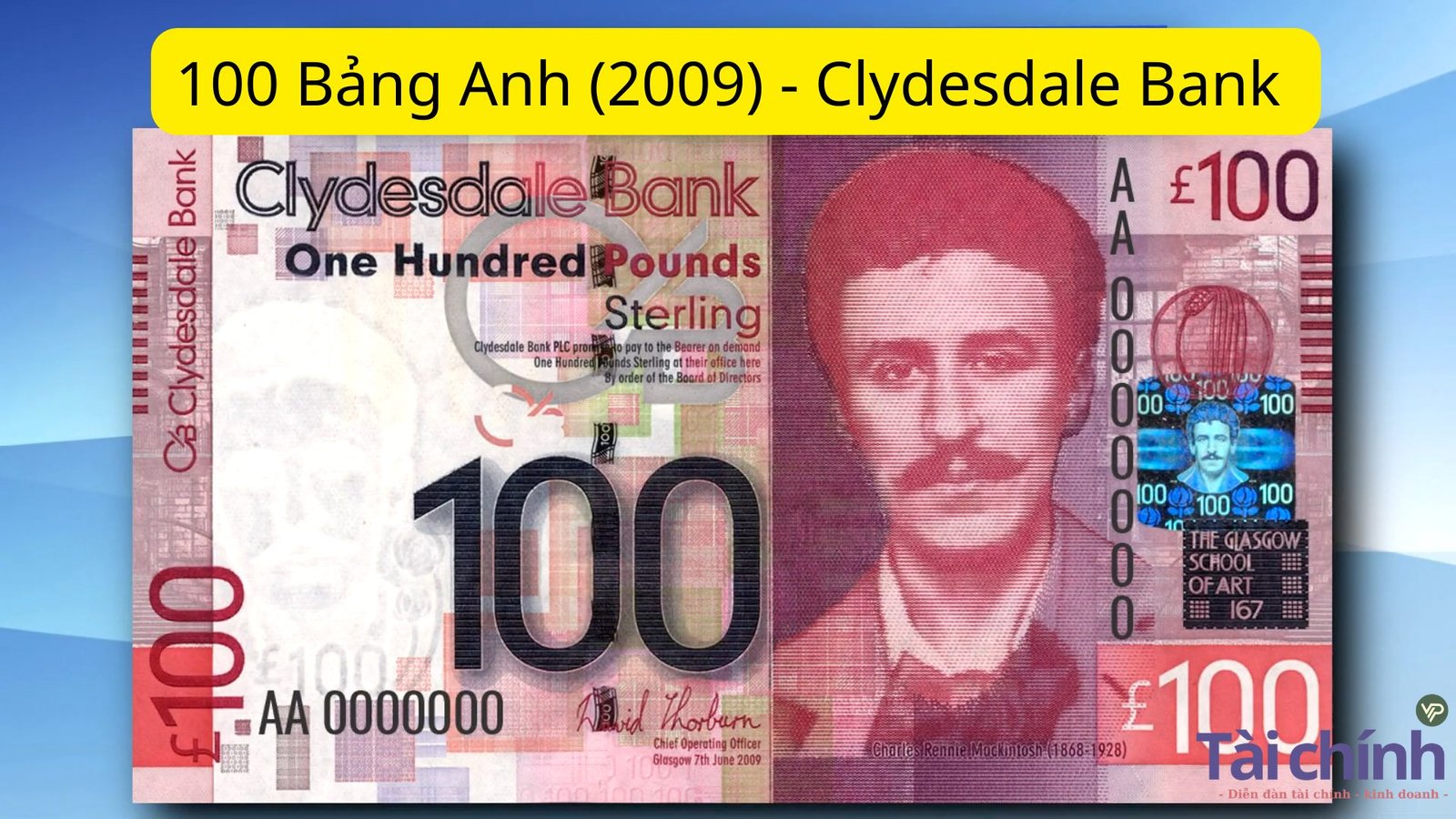 100 Bảng Anh (2009) - Clydesdale Bank