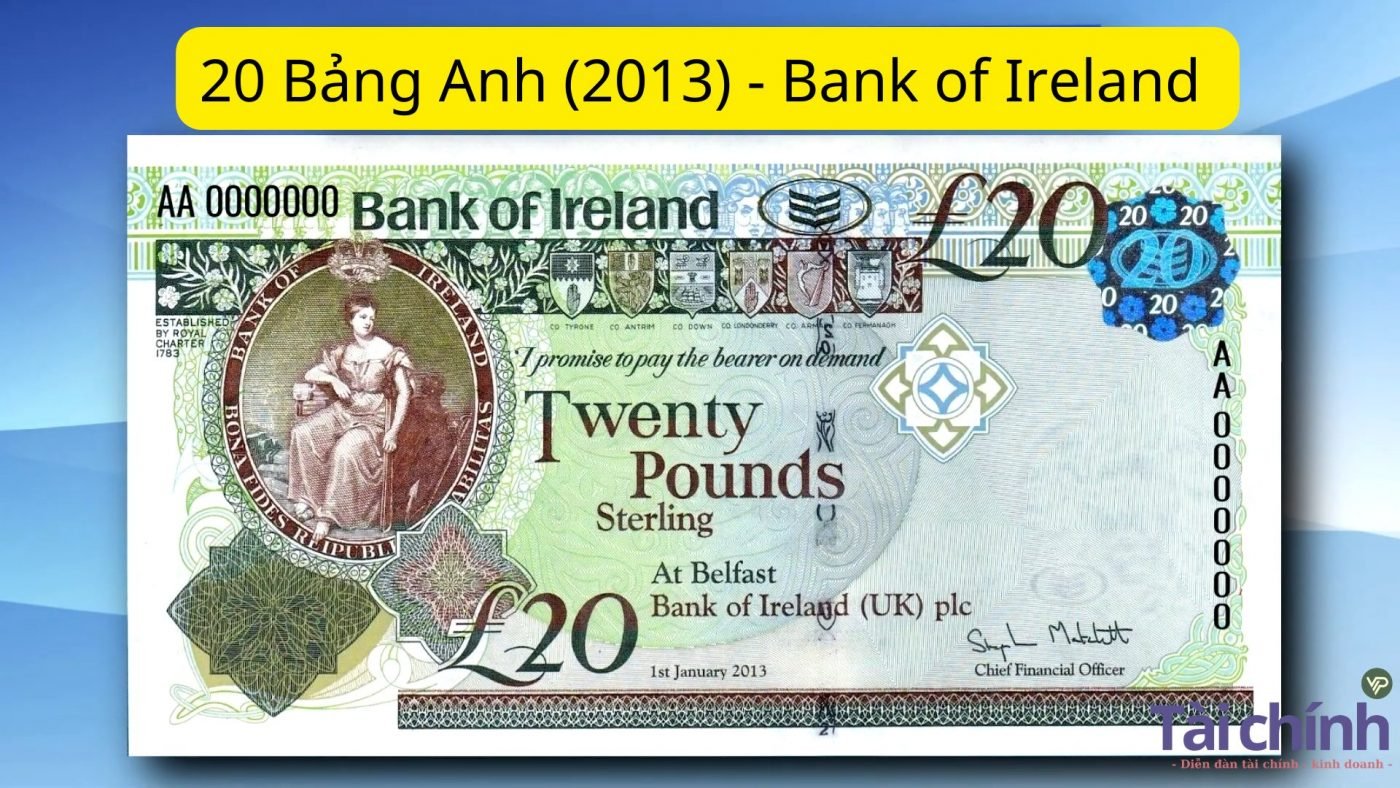 20 Bảng Anh (2013) - Bank of Ireland