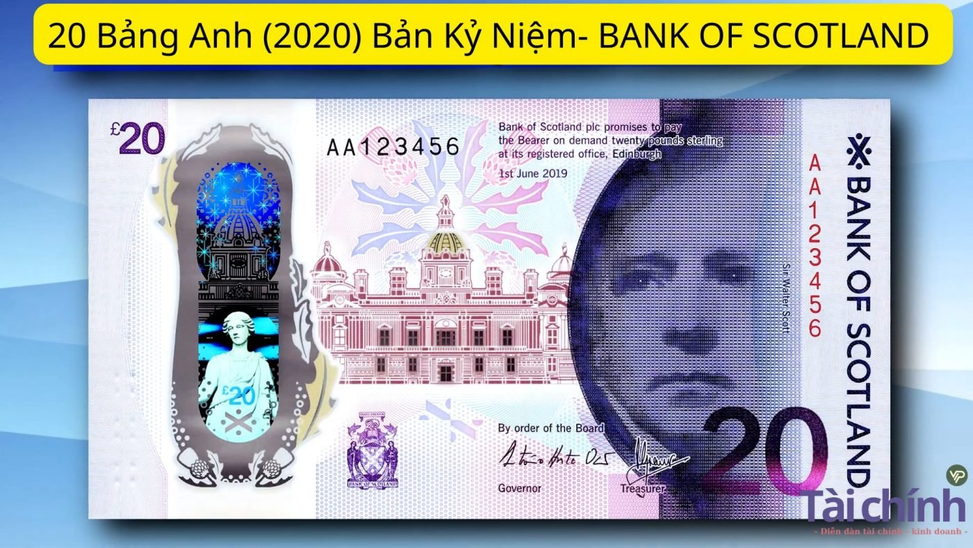 20 Bảng Anh (2020) - Bản Kỷ Niệm -BANK OF SCOTLAND