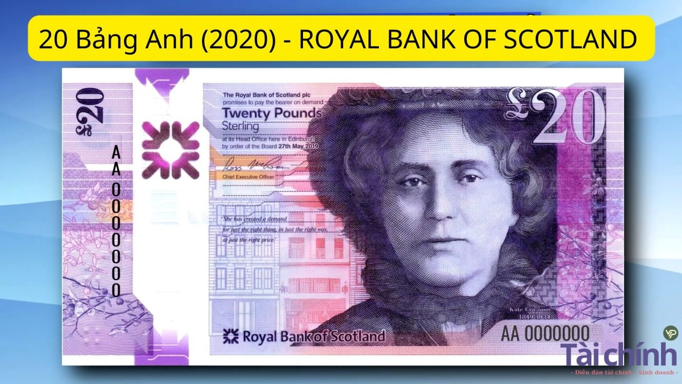 20 Bảng Anh (2020) - ROYAL BANK OF SCOTLAND