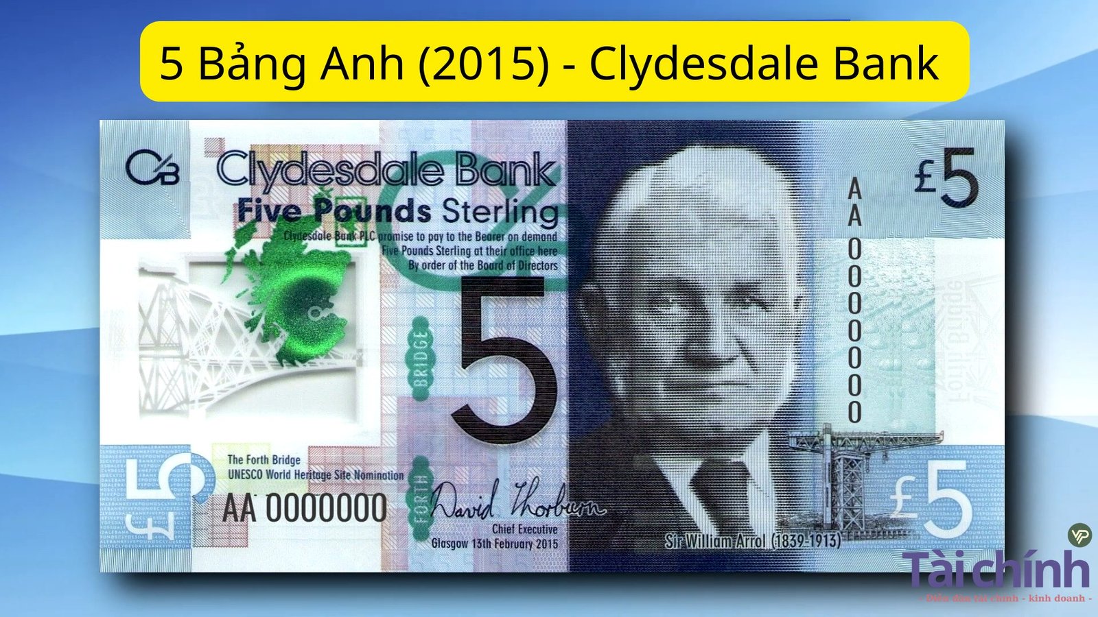 5 Bảng Anh (2015) - Clydesdale Bank