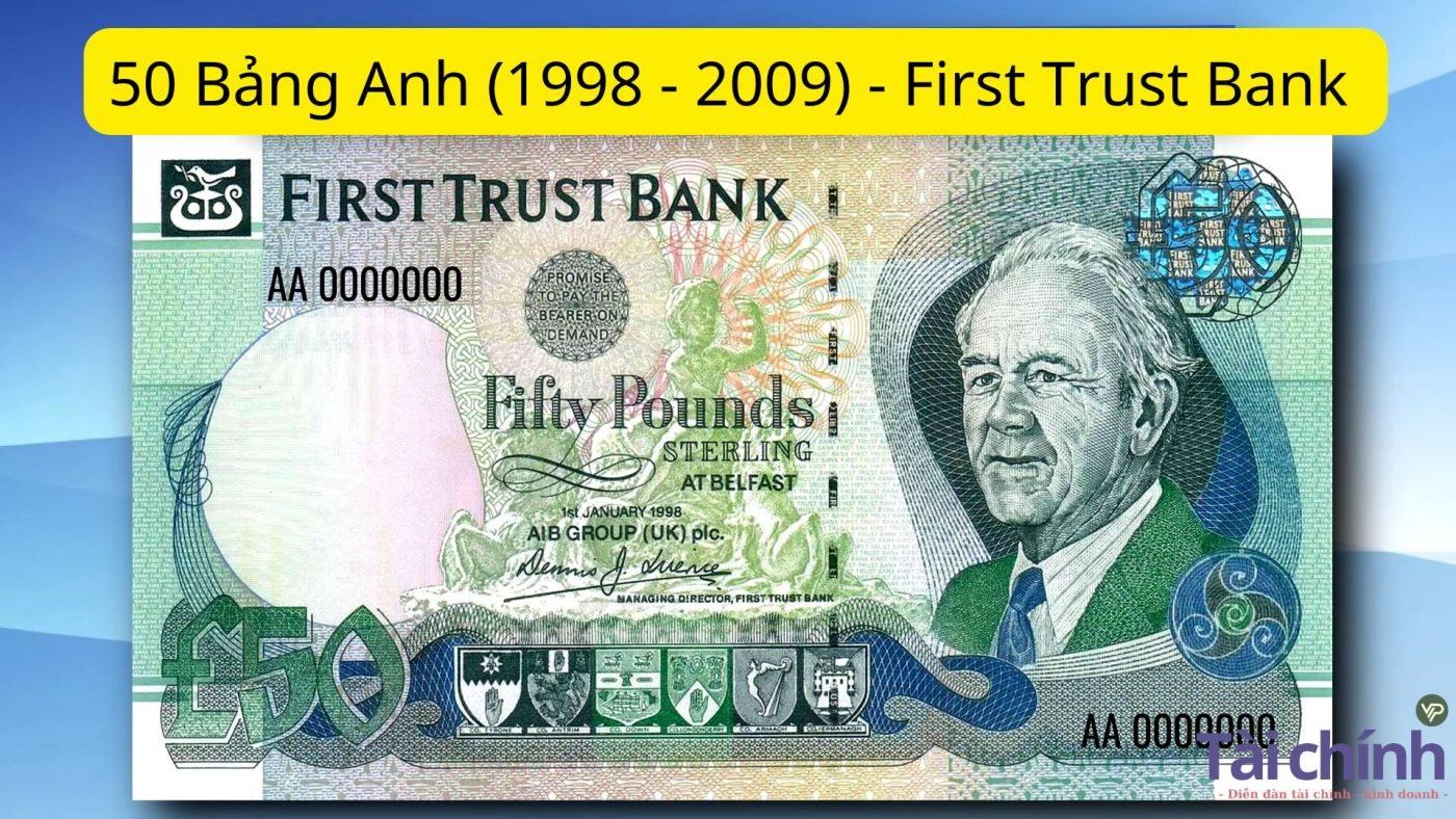 50 Bảng Anh (1998 - 2009) - First Trust Bank