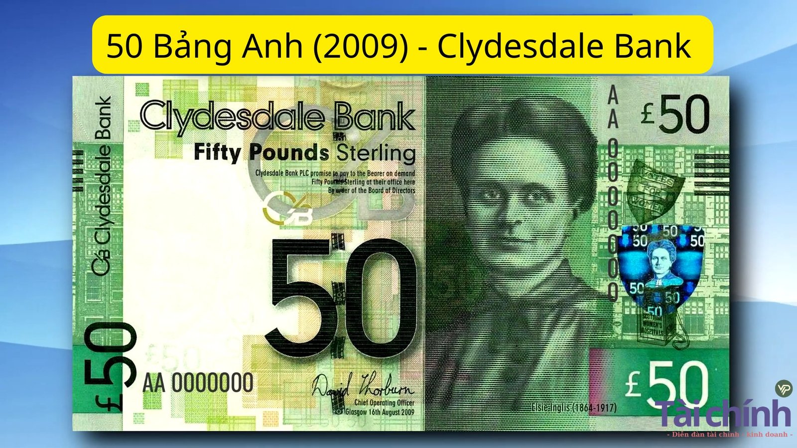 50 Bảng Anh (2009) - Clydesdale Bank