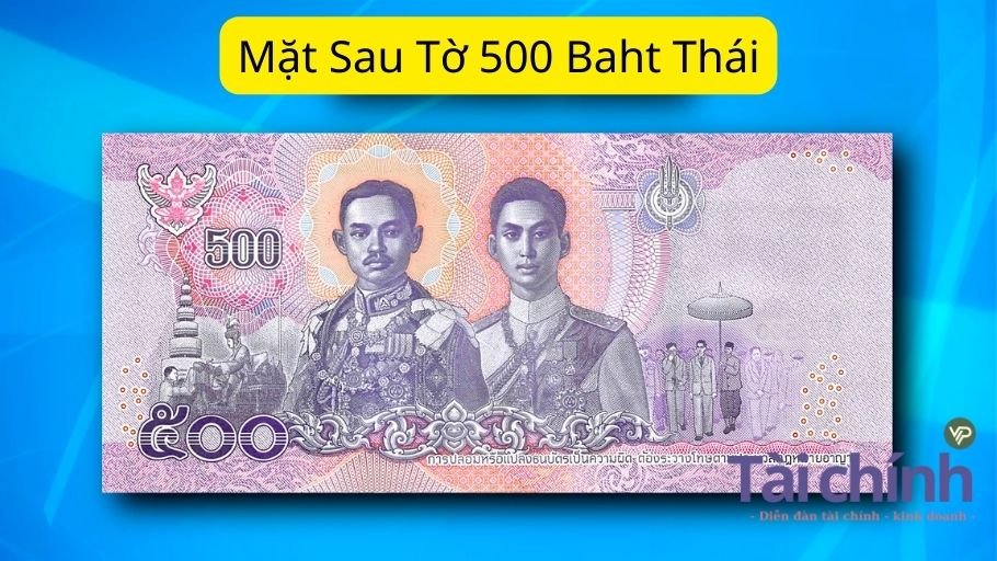 Mặt Sau Tờ 500 Baht Thái