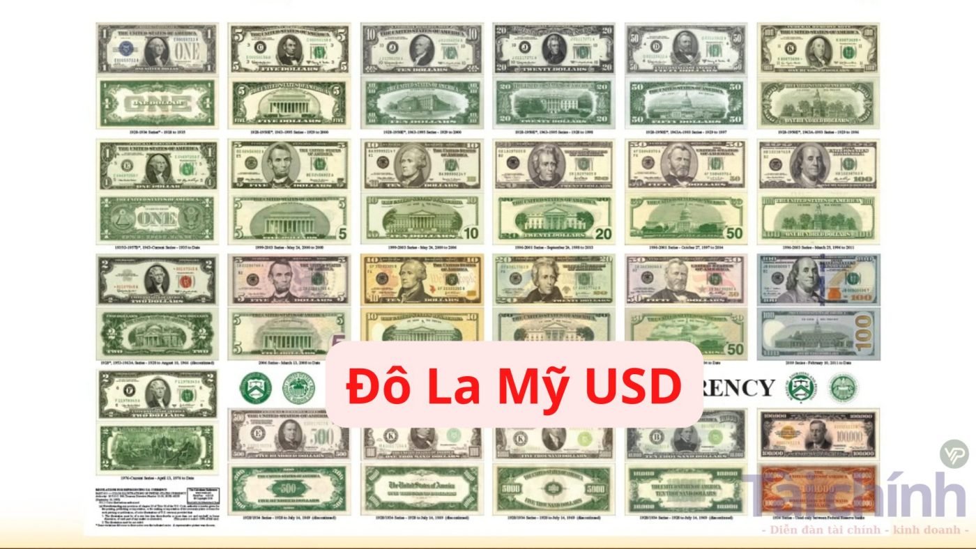 Mệnh GIá Tiền Giấy Đô La Mỹ