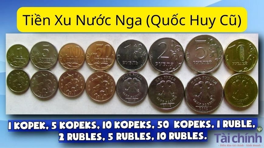 Tiền Xu Nước Nga (Quốc Huy Cũ)