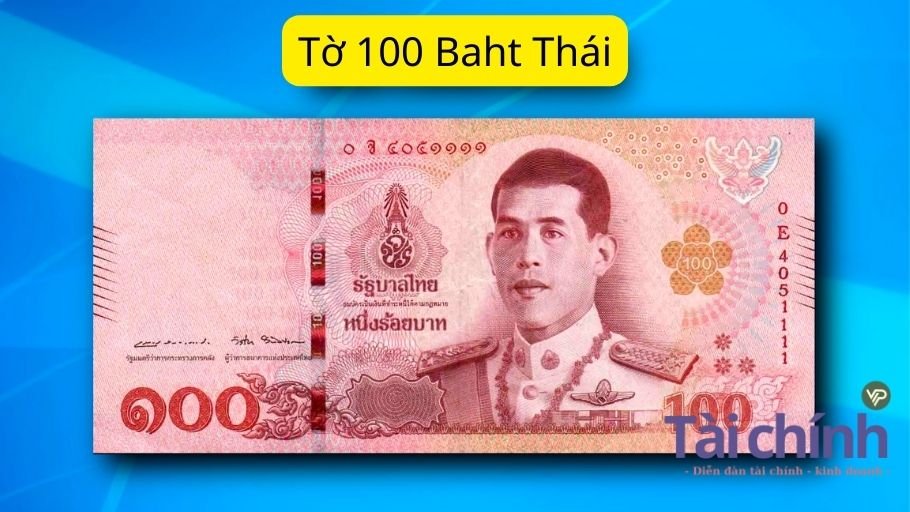 Tờ 100 Baht Thái