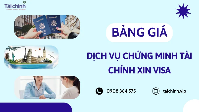 Bảng giá dịch vụ chứng minh tài chính