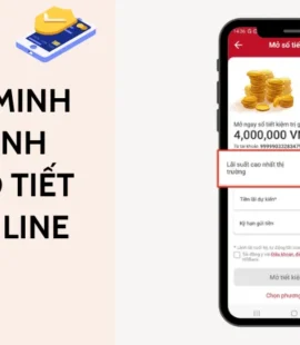 Chứng minh tài chính bằng sổ tiết kiệm online