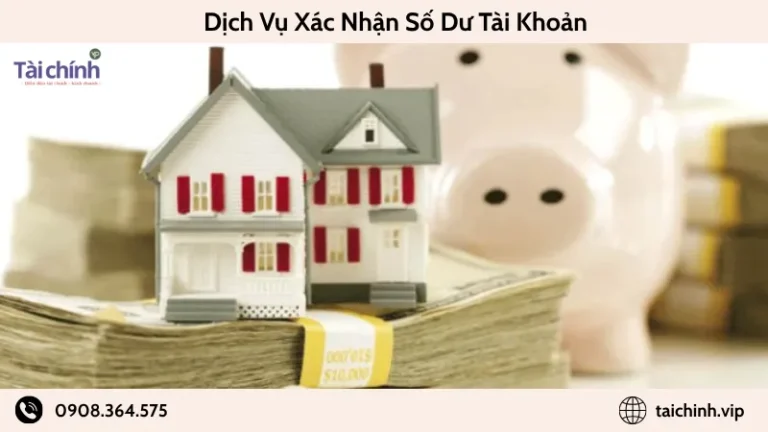 Dịch vụ xác nhận số dư tài khoản