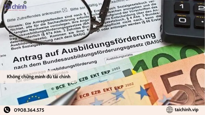 Không chứng minh đủ tài chính