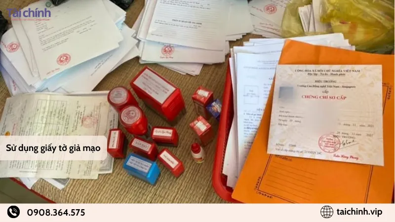 Sử dụng giấy tờ giả mạo