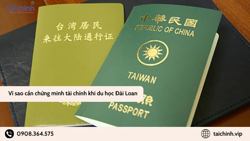 Vì sao cần chứng minh tài chính du học Đài Loan