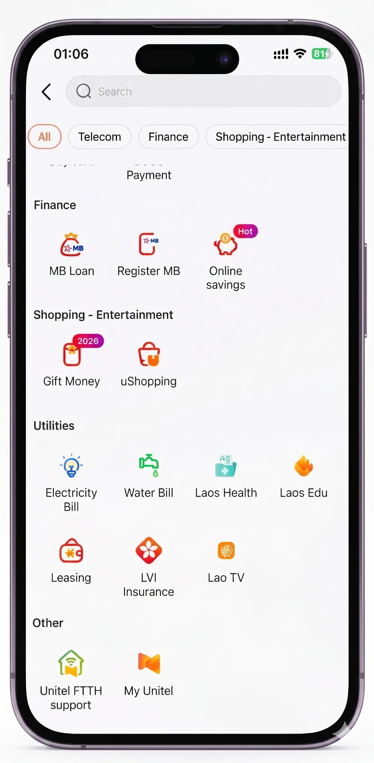 Khám phá các dịch vụ tiện ích khác trên Umoney